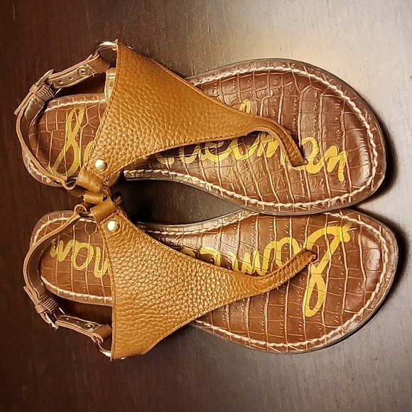 Sam Edelman Cognac Greta sandals. Size 7 - Picture 1 of 8